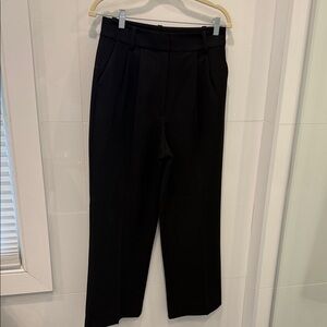 Favorite Daughter Black High-Waist Tailored Trousers